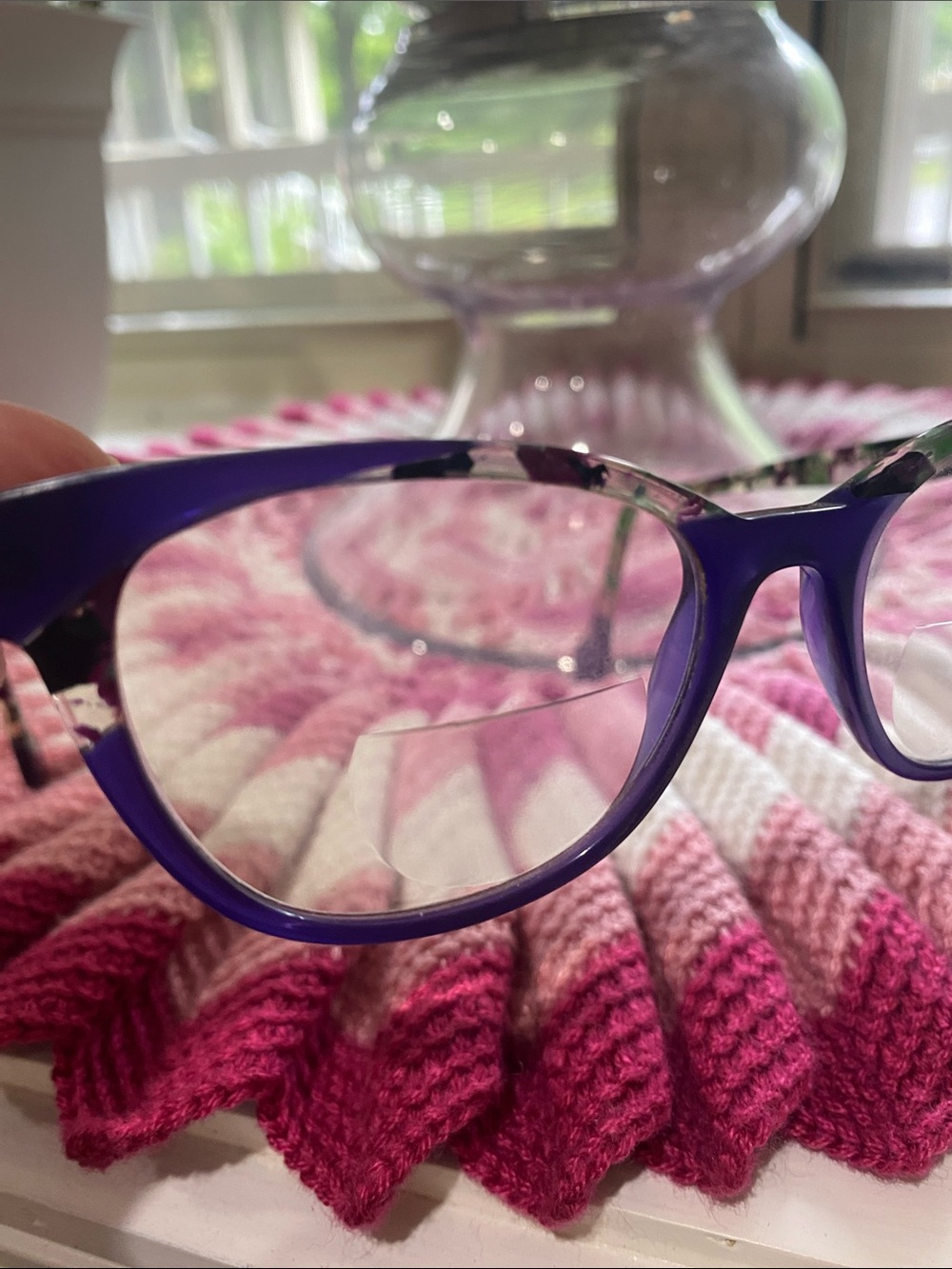 Purple Women's Cat-Eye Glasses - Fashion Optical Frames - Picture 3 of 11